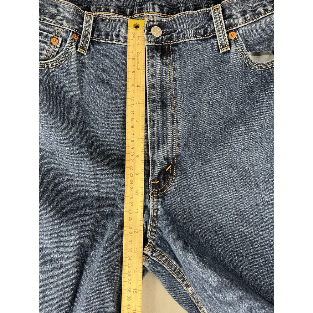 Levi 550 Jeans Men 42x34 Blue Relaxed‎ Fit Denim Pants Stone Wash - Picture 7 of 8